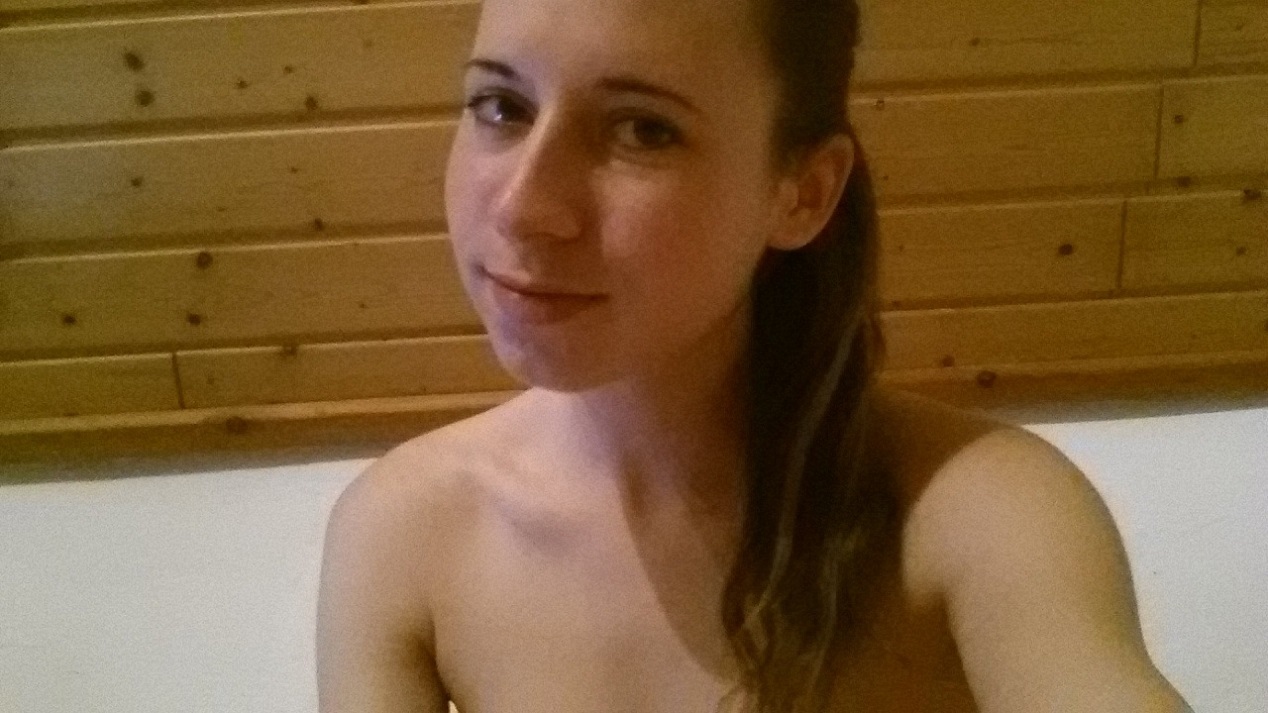German teacher Malin posing — 49