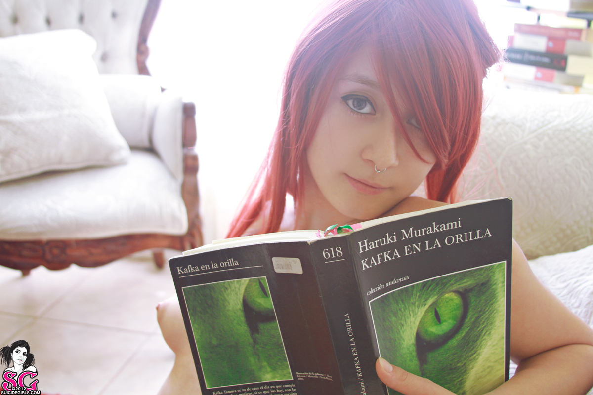 Tattooed Redhead Teen Posing — 27