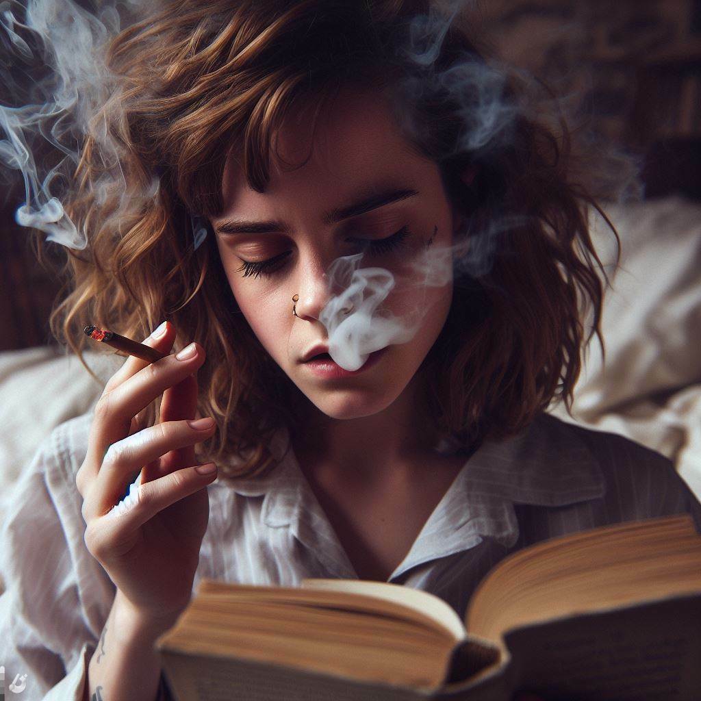 Emma Watson - Hermione - Smoking Fetish AI Art — 28