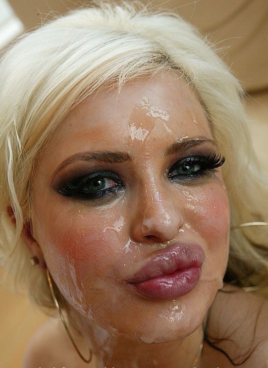Cumshot facial -Sperm dripping — 21