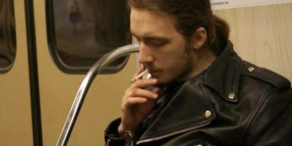 Black leather motorcycle smoke — 13