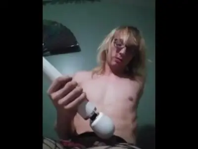 Playing with vibrator after long day